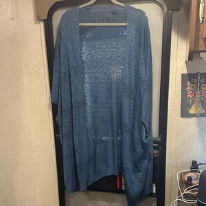 Elegant Blue Women's Sweater